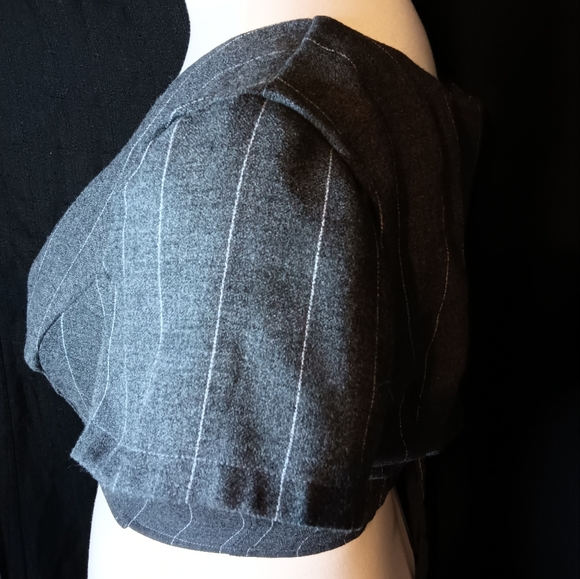 Pinstripe Handmade Wrap Top - Picture 5 of 9